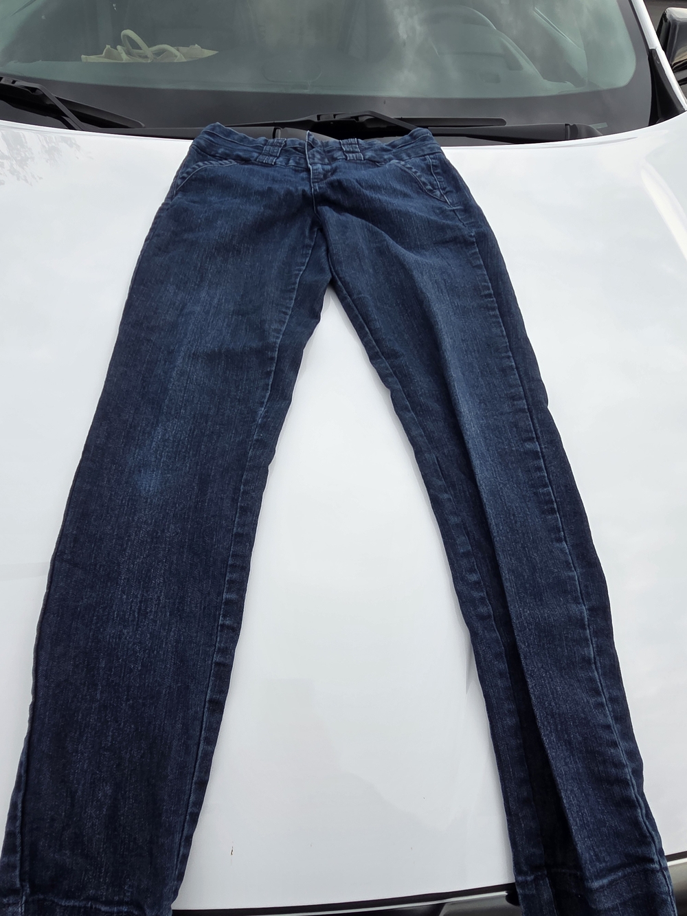 Maurices waist size 34 dark blue jeans tapered leg
